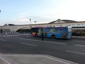 A similar shuttle bus