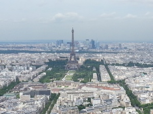 Eiffel Tower in a distance