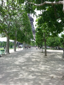 Eiffel tower surroundings