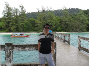 the jetty at Pulau Beras Basah