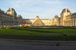 Louvre pyramid, the main entrance of the Louvre